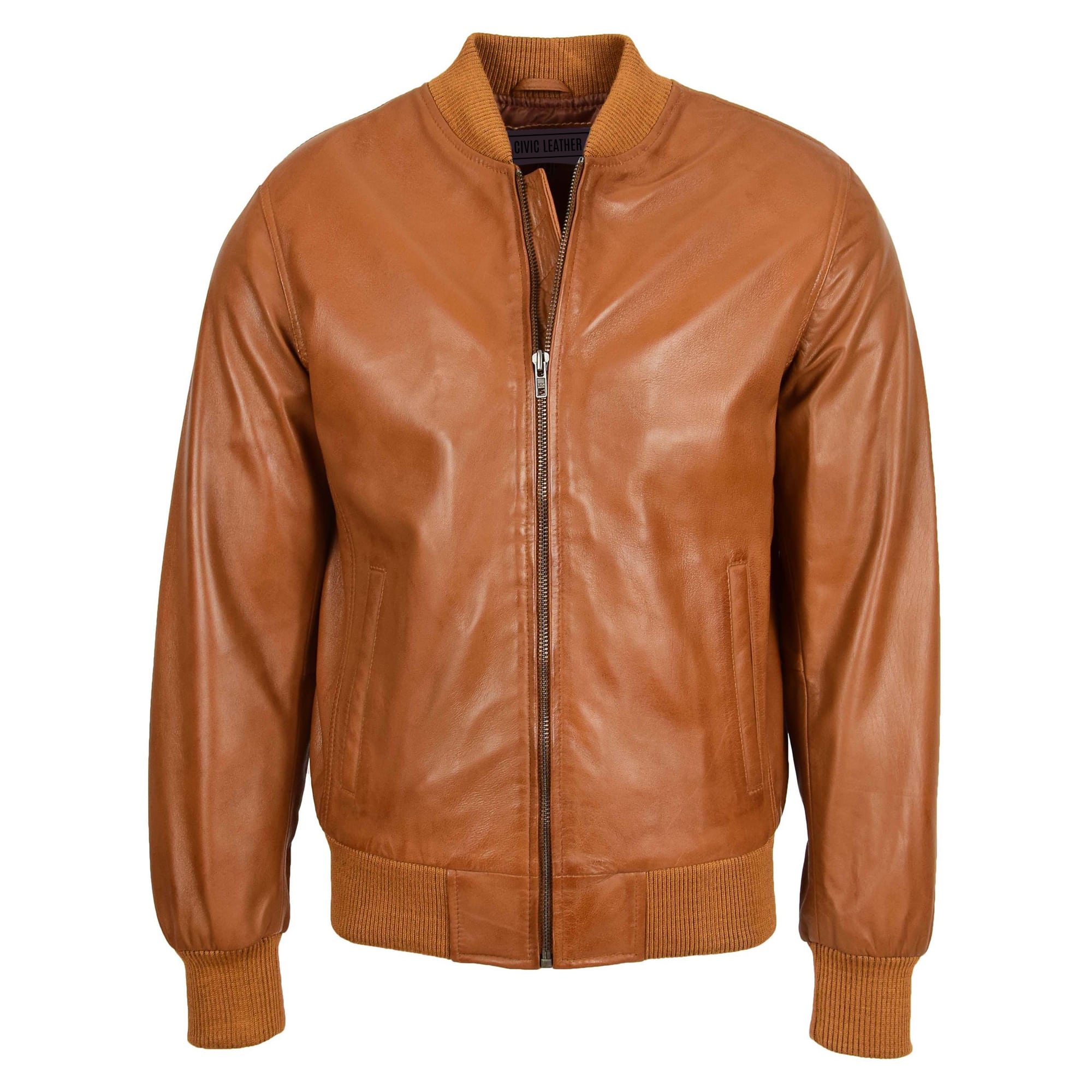 MA1 Leather Bomber Jacket Ryan Tan