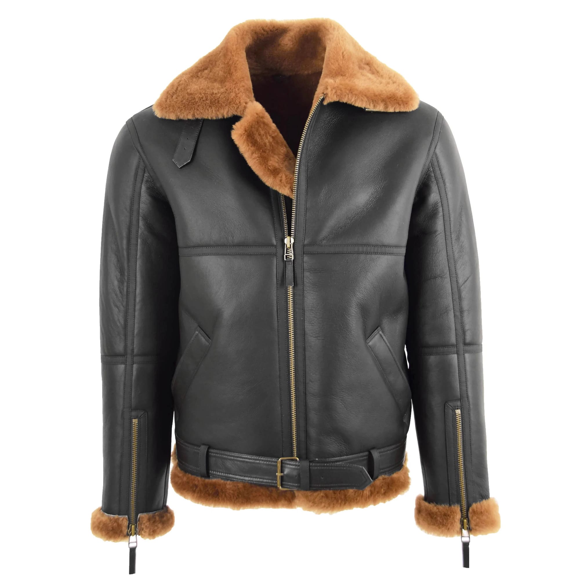 Original RAF Flying Sheepskin Jacket Tyler Brown Ginger